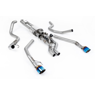 Scarico cat-back Milltek SSXFD451 per Ford Ranger Raptor Ranger 3.0 V6 Twin Turbo, terminali GT-115 in titanio