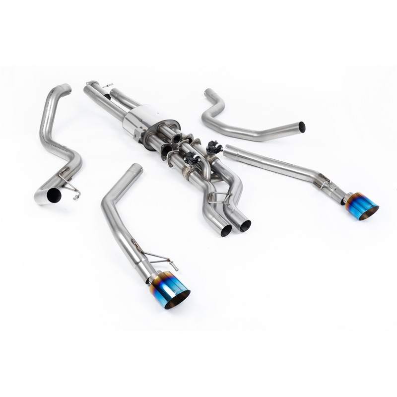 Scarico cat-back Milltek SSXFD451 per Ford Ranger Raptor Ranger 3.0 V6 Twin Turbo, terminali GT-115 in titanio