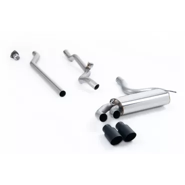 Scarico downpipe-back Milltek MCXAU105 per Audi Coupe UR quattro 20v Turbo, terminali GT-90 neri