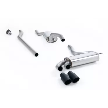 Scarico downpipe-back Milltek MCXAU106 per Audi Coupe UR quattro 20v Turbo, terminali GT-90 neri