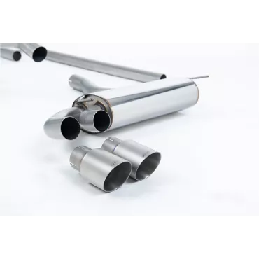 Scarico downpipe-back Milltek MCXAU110 per Audi Coupe UR quattro 10v Turbo, terminali GT-90 in titanio