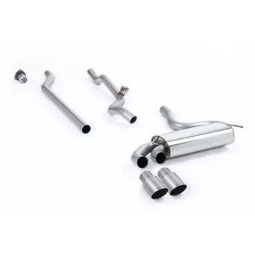 Scarico downpipe-back Milltek MCXAU112 per Audi Coupe UR quattro 20v Turbo, terminali GT-90 in titanio
