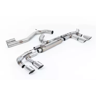 Scarico GPF-back Milltek SSXAU1010 per Audi S3 2.0TFSI Quattro Sportback 310PS & 333PS 8Y, terminali ovali lucidi