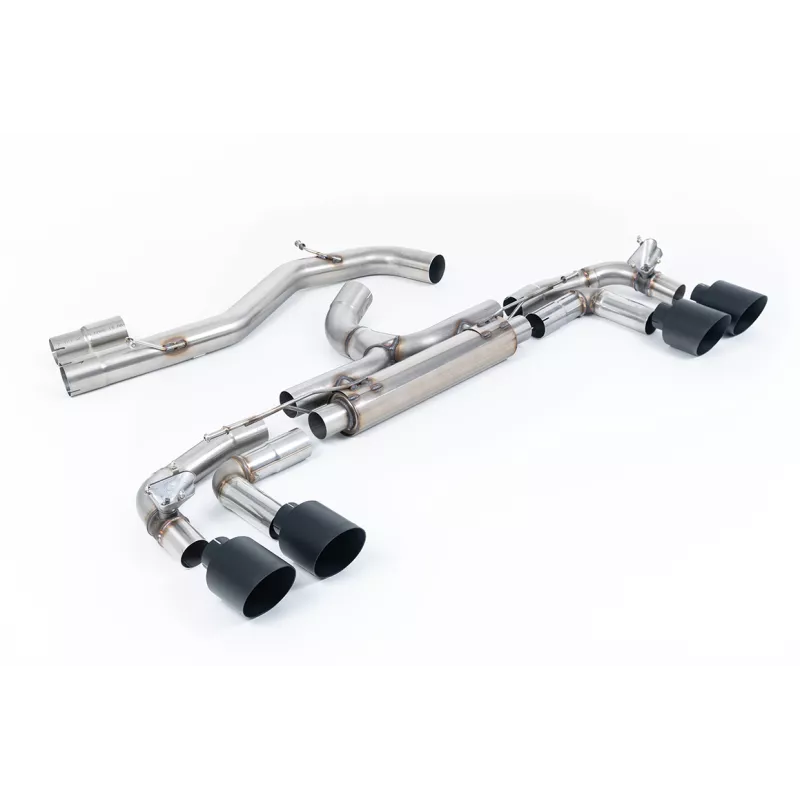 Scarico GPF-back Milltek SSXAU1013 per Audi S3 2.0TFSI Quattro Sportback 310PS & 333PS 8Y, terminali GT-115 neri
