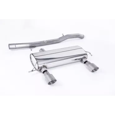 Scarico cat-back Milltek SSXAU428 per Audi TT 180 / 225 quattro Coupe & Roadster, terminali GT-100 in titanio