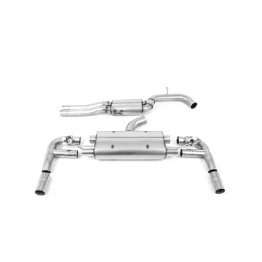 Scarico cat-back Milltek SSXAU892 per Audi RS3 Saloon / Sedan 400PS, terminali in titanio bruciato
