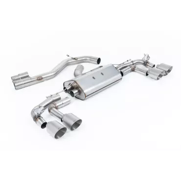 Scarico GPF-back Milltek SSXAU920 per Audi S3 2.0TFSI Quattro Sportback 310PS & 333PS 8Y, terminali GT-80 in titanio