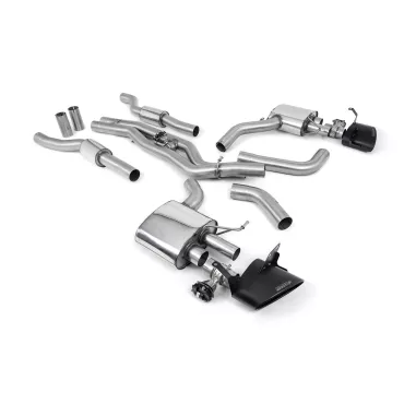 Scarico cat-back Milltek SSXAU939 per Audi, terminali ovali neri