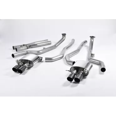 Scarico cat-back Milltek SSXBM1017 per BMW 5 Series M5 Saloon M TwinPower Turbo V8, terminali GT-90 neri