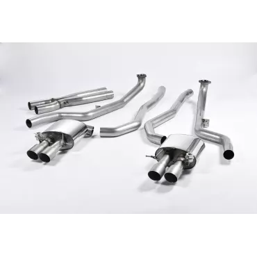 Scarico cat-back Milltek SSXBM1018 per BMW 5 Series M5 Saloon M TwinPower Turbo V8, terminali GT-90 in titanio