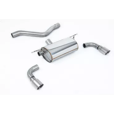 Silenziatore posteriore Milltek SSXBM1026 per BMW 1 Series M135i 3 & 5 Door, terminali GT-90 in titanio