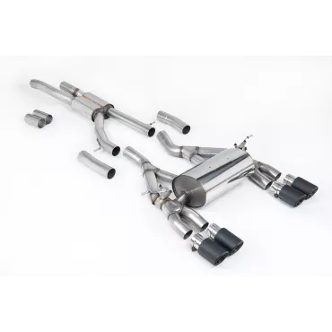Scarico cat-back Milltek SSXBM1063 per BMW, terminali in carbonio