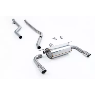 Scarico cat-back Milltek SSXBM1072 per BMW 3 Series F30 320i M Sport Saloon, terminali GT-90 lucidi