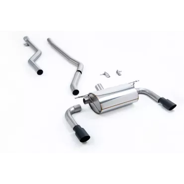 Scarico cat-back Milltek SSXBM1073 per BMW 3 Series F30 320i M Sport Saloon, terminali GT-90 neri