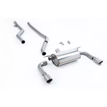 Scarico cat-back Milltek SSXBM1074 per BMW 3 Series F30 320i M Sport Saloon, terminali GT-90 in titanio
