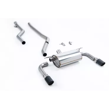 Scarico cat-back Milltek SSXBM1076 per BMW 3 Series F30 320i M Sport Saloon, terminali Jet-90 in carbonio
