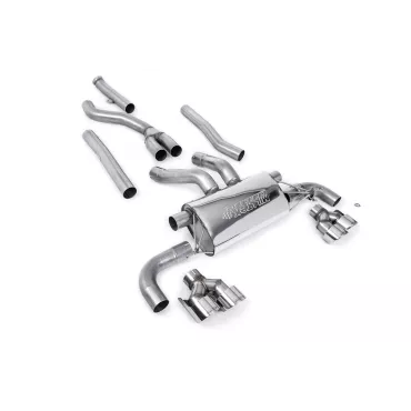 Scarico cat-back Milltek SSXBM1162 per BMW, terminali GT-100 lucidi