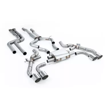 Milltek SSXBM1199 per BMW X3 X3M / X3M Comp 3.0, terminali GT-115 lucidi
