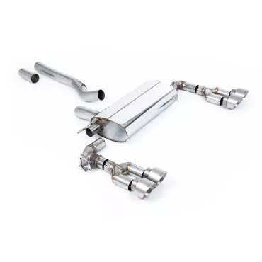 Scarico GPF-back Milltek SSXBM1246 per BMW 1 Series M135i xDrive 5 Door, terminali GT-100 in titanio