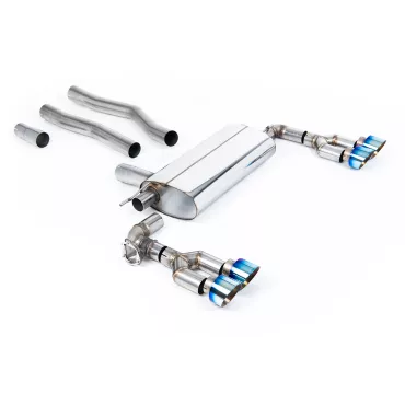 Scarico GPF-back Milltek SSXBM1251 per BMW 1 Series 128ti 5 Door, terminali GT-100 in titanio