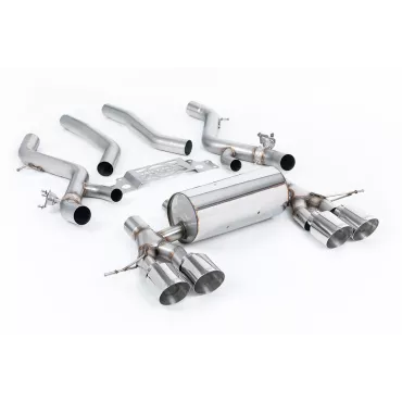 Scarico GPF-back Milltek SSXBM1281 per BMW 2 Series M2 Coupe, terminali GT-115 lucidi