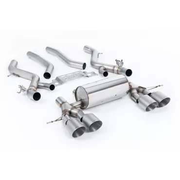 Scarico GPF-back Milltek SSXBM1283 per BMW 2 Series M2 Coupe, terminali GT-115 in titanio