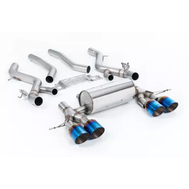 Scarico GPF-back Milltek SSXBM1284 per BMW 2 Series M2 Coupe, terminali GT-115 in titanio