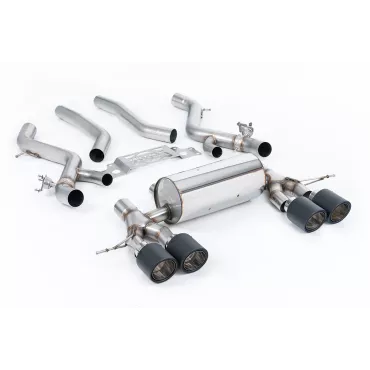 Scarico GPF-back Milltek SSXBM1285 per BMW 2 Series M2 Coupe, terminali Jet-115 in carbonio