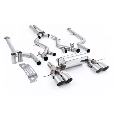 Scarico cat-back Milltek SSXBM1288 per BMW 2 Series M2 Coupe, terminali GT-115 in titanio