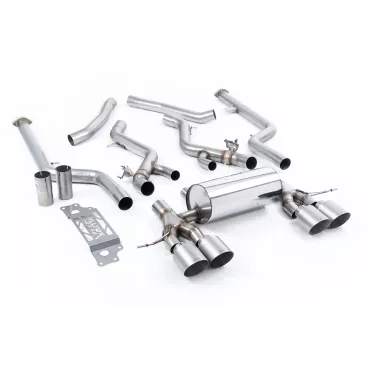 Scarico cat-back Milltek SSXBM1293 per BMW 2 Series M2 Coupe, terminali GT-115 in titanio