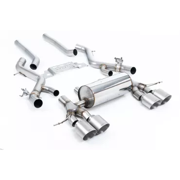 Scarico cat-back Milltek SSXBM1303 per BMW 2 Series M2 Coupe, terminali GT-115 in titanio