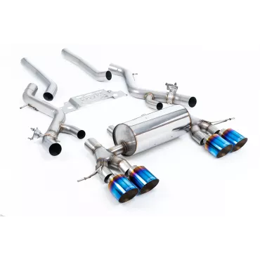 Scarico cat-back Milltek SSXBM1304 per BMW 2 Series M2 Coupe, terminali GT-115 in titanio