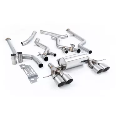 Scarico cat-back Milltek SSXBM1308 per BMW 2 Series M2 Coupe, terminali GT-115 in titanio