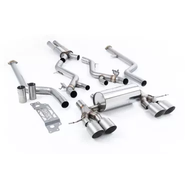 Scarico cat-back Milltek SSXBM1313 per BMW 2 Series M2 Coupe, terminali GT-115 in titanio