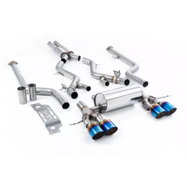 Scarico cat-back Milltek SSXBM1314 per BMW 2 Series M2 Coupe, terminali GT-115 in titanio