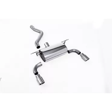 Silenziatore posteriore Milltek SSXBM957 per BMW 1 Series M135i 3 & 5 Door, terminali GT-90 lucidi