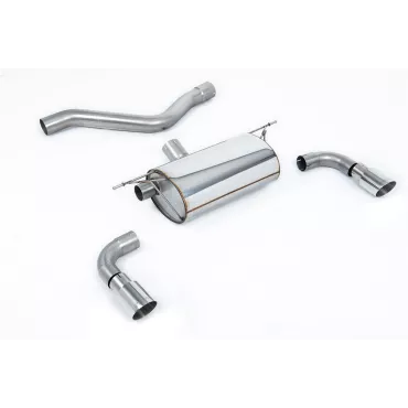 Silenziatore posteriore Milltek SSXBM959 per BMW 1 Series M135i 3 & 5 Door, terminali GT-90 lucidi