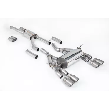 Scarico cat-back Milltek SSXBM997 per BMW, terminali GT-90 in titanio