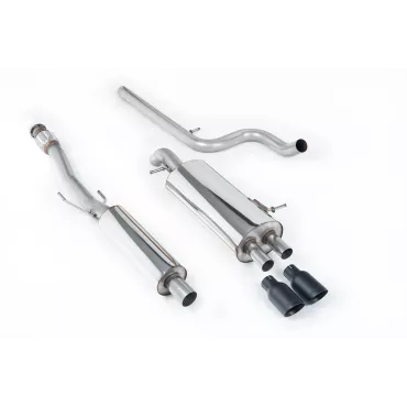 Scarico cat-back Milltek SSXCN103 per Citroen DS3 1.6 THP 16V DSport, terminali GT-80 neri