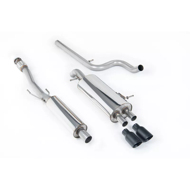 Scarico cat-back Milltek SSXCN103 per Citroen DS3 1.6 THP 16V DSport, terminali GT-80 neri