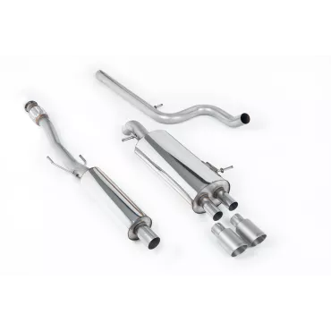 Scarico cat-back Milltek SSXCN105 per Citroen DS3 1.6 THP 16V DSport, terminali GT-80 in titanio
