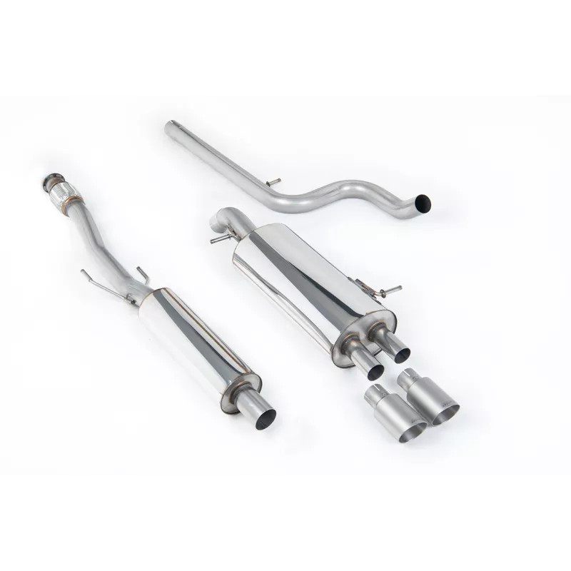 Scarico cat-back Milltek SSXCN105 per Citroen DS3 1.6 THP 16V DSport, terminali GT-80 in titanio