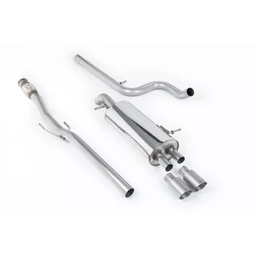 Scarico cat-back Milltek SSXCN106 per Citroen DS3 1.6 THP 16V DSport, terminali GT-80 in titanio