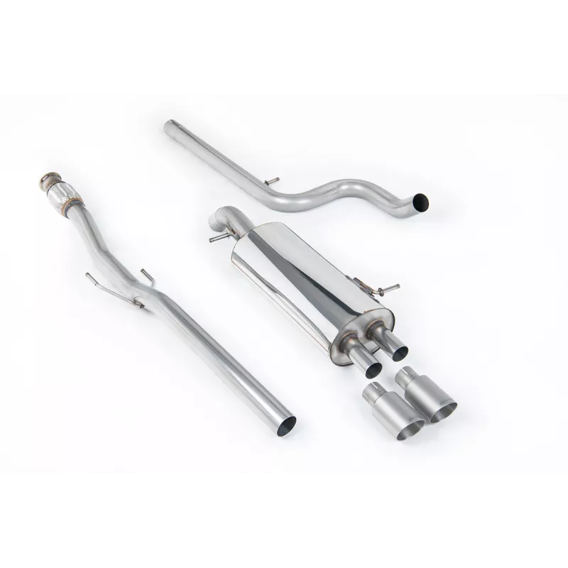 Scarico cat-back Milltek SSXCN106 per Citroen DS3 1.6 THP 16V DSport, terminali GT-80 in titanio