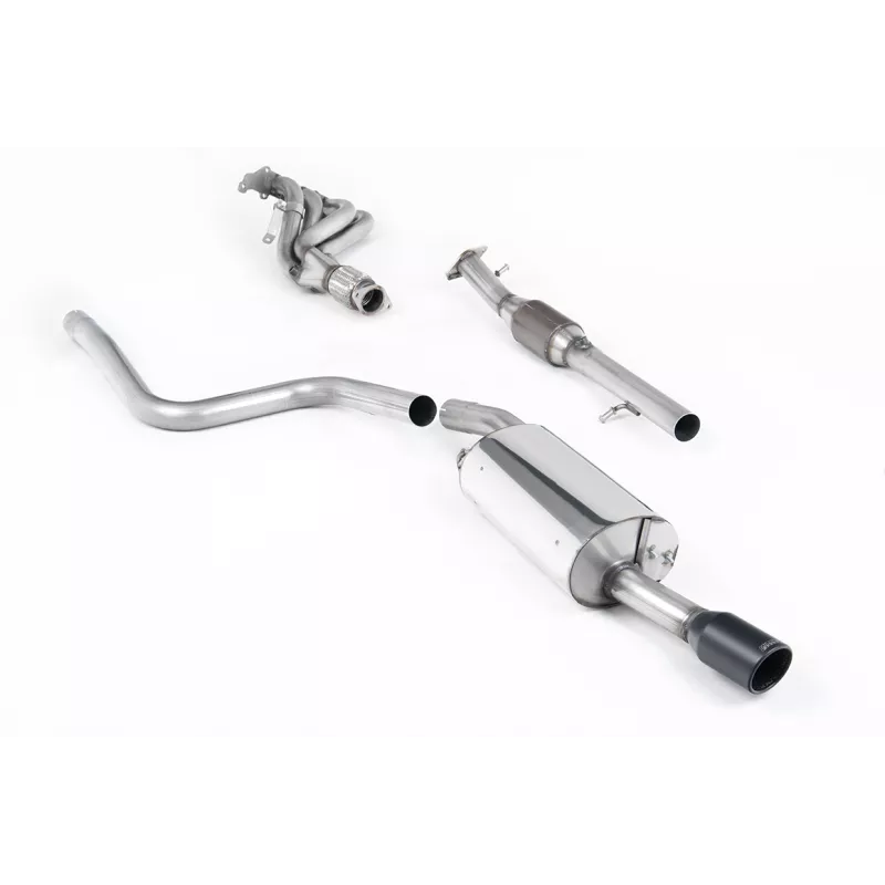 Scarico completo Milltek SSXFD054 per Ford Fiesta Mk6 ST 150, terminali neri
