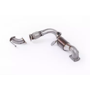 Downpipe con catalizzatore sportivo Milltek SSXFD102 per Ford Fiesta Mk7/Mk7.5 1.0T EcoBoost
