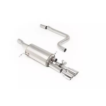 Scarico cat-back Milltek SSXFD256 per Ford Fiesta Mk8 ST 1.5 EcoBoost 200PS, terminali GT-90 lucidi