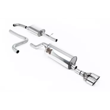 Scarico cat-back Milltek SSXFD276 per Ford Fiesta Mk8 1.0T EcoBoost ST-Line 3 & 5 Door, terminali GT-90 lucidi