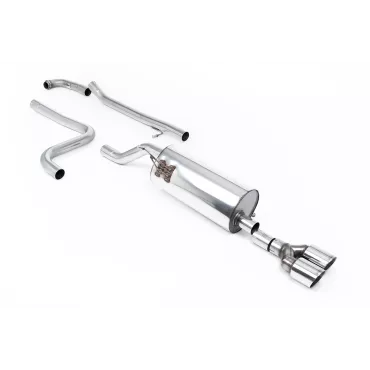 Scarico cat-back Milltek SSXFD280 per Ford Fiesta Mk8 1.0T EcoBoost ST-Line 3 & 5 Door, terminali GT-90 lucidi