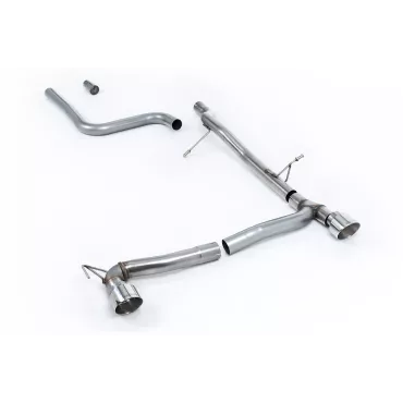 Scarico GPF-back Milltek SSXFD383 per Ford Fiesta Mk8 1.0T EcoBoost ST-Line 3 & 5 Door, terminali GT-100 lucidi